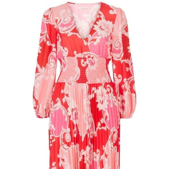 Traffic People Paisley Printed Aurora Midi Dress. Paisley. Damask. Medium/Large. - Picture 4 of 14